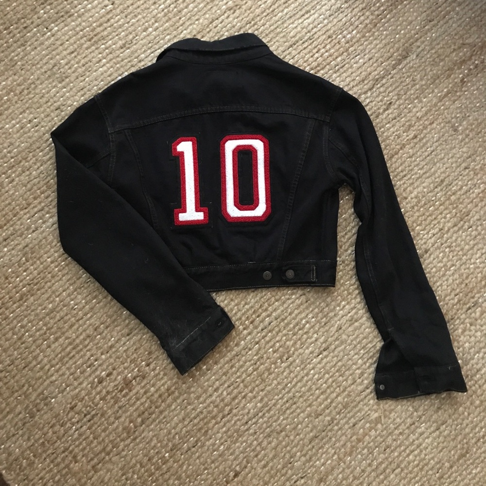 Reformation x Levis Cropped Denim Jacket